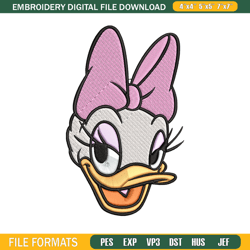 daisy duck embroidery design, disney embroidery, embroidery design, cartoon shirt, embroidery file1406