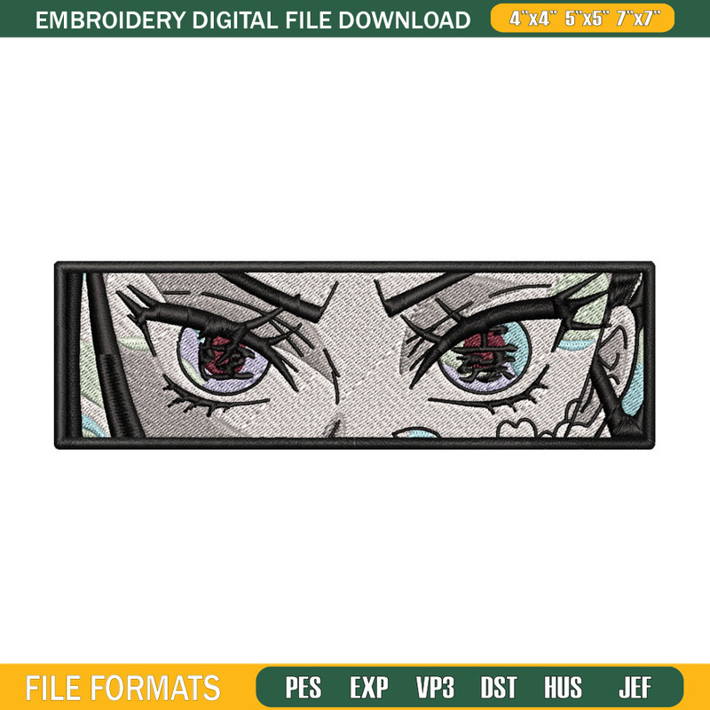 Daki eyes embroidery design, Daki embroidery, Embroidery shirt, Embroidery file, Anime design, Digital download.jpg
