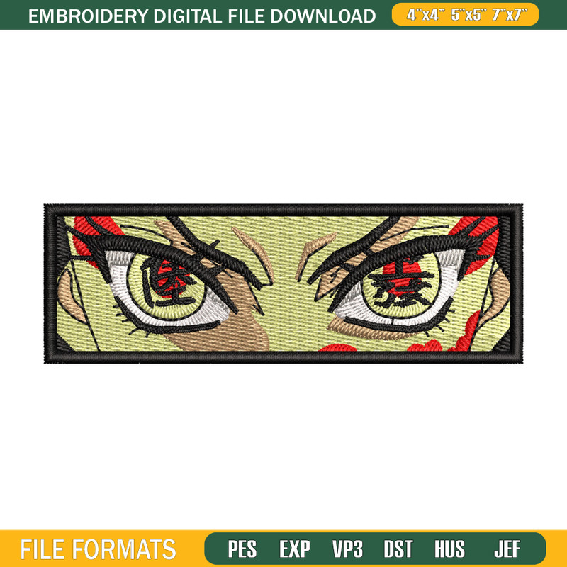 Daki eyes embroidery design, Demon slayer embroidery, Anime design, Embroidery shirt, Embroidery file, Digital download.jpg