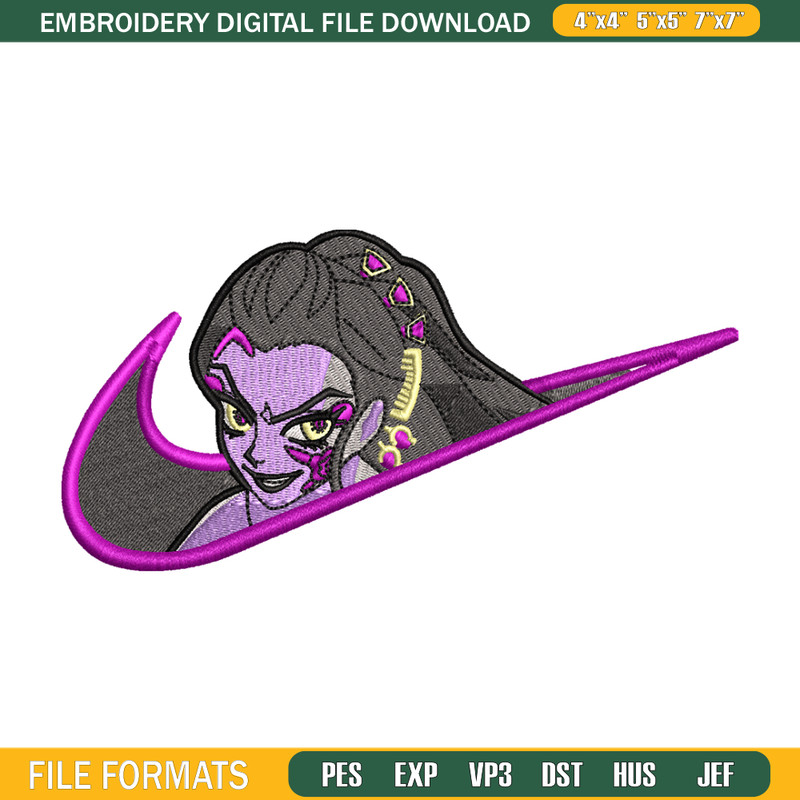 Daki nike embroidery design, Kimetsu no Yaiba embroidery, nike design, anime design, anime shirt, Digital download 1.jpg