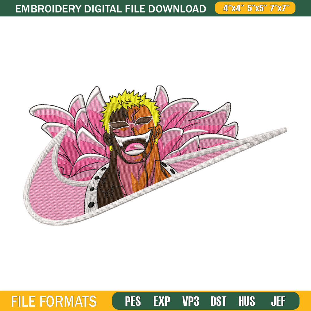 Doffy nike embroidery design, One piece embroidery, Nike design, Embroidery shirt, Embroidery file, Digital download.jpg