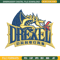 Drexel Dragons embroidery design, Drexel Dragons embroidery, logo Sport, Sport, embroidery, NCAA embroidery..jpg