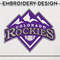 Colorado Rockies MLB Logo Embroidery Files, MLB Colorado Rockies Team Embroidery, MLB Teams, 3 sizes, MLB Machine embroidery designs, Digital Download.png