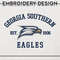 Georgia Southern Eagles Est Logo Embroidery Designs, NCAA Georgia Southern Eagles Team Embroidery, NCAA Team Logo, 3 sizes, Machine embroidery Files, Digital Do