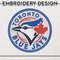 MLB Blue Jays Mascot Round Logo Emb Files, MLB Toronto Blue Jays Team Embroidery, MLB Teams, 3 sizes, MLB Machine embroidery designs, Digital Download.png