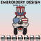 EBM11062024A10-American Goofy Embroidery Designs, Fourth of July Embroidery Files, Independence Day, Machine Embroidery Pattern.jpg