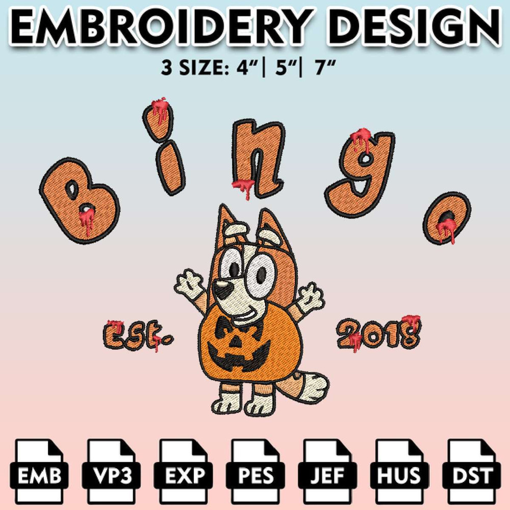 EBM11062024A47-Bluey Bingo Est Hallowee Embroidery files, Bluey Machine Embroidery Pattern, Halloween Bluey Embroidery Designs.jpg