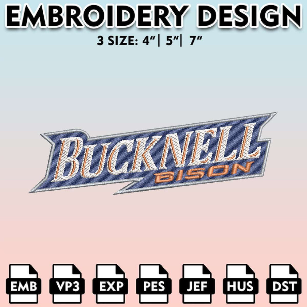 EBM11062024A64-Bucknell Bison Embroidery Files, Embroidery Designs, NCAA Embroidery Files, Digital Download....jpg
