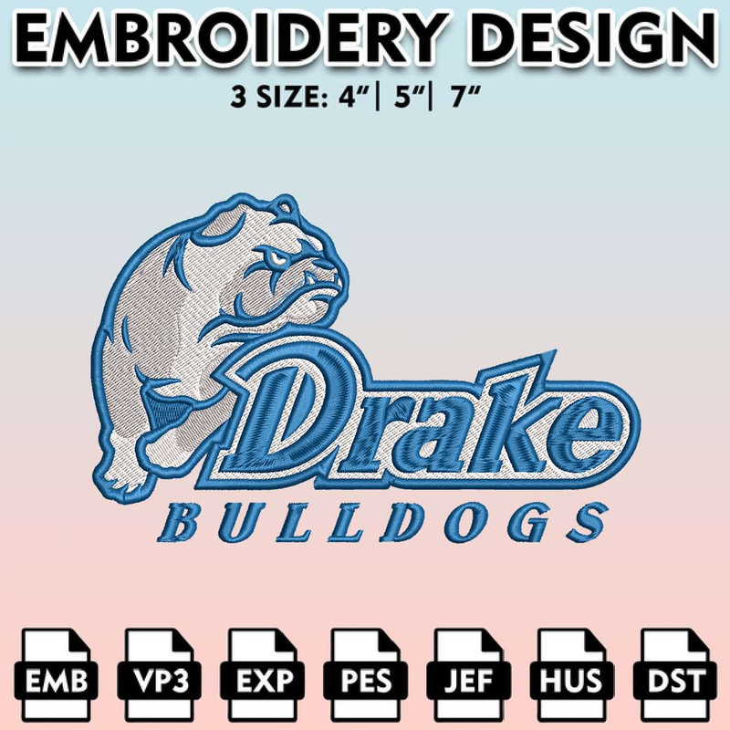 EBM11062024A123-Drake Bulldogs Embroidery Files, Embroidery Designs, NCAA Embroidery Files, Digital Download...jpg