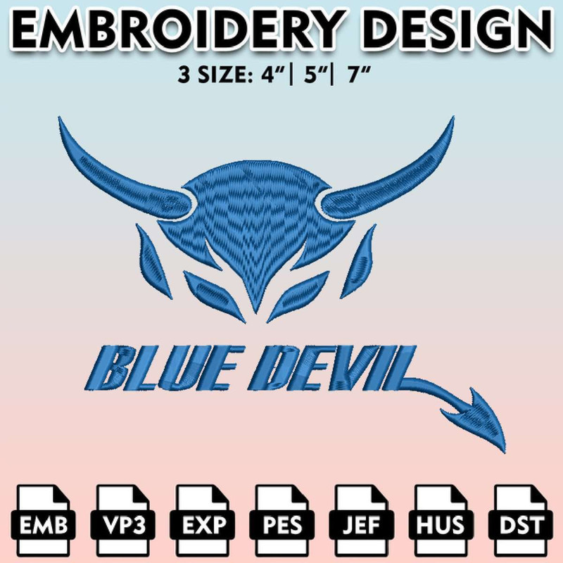 EBM11062024A125-Duke Blue Devil Machine Embroidery Files, Embroidery Designs, NCAA Embroidery Files, Digital Download..jpg