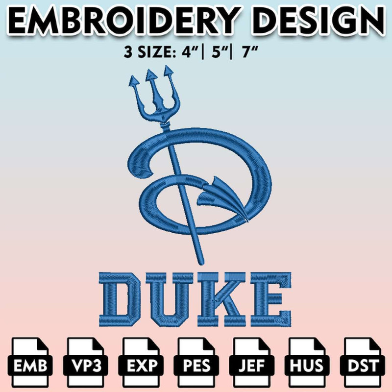 EBM11062024A126-Duke Blue Devil Machine Embroidery Files, Embroidery Designs, NCAA Embroidery Files, Digital Download.jpg