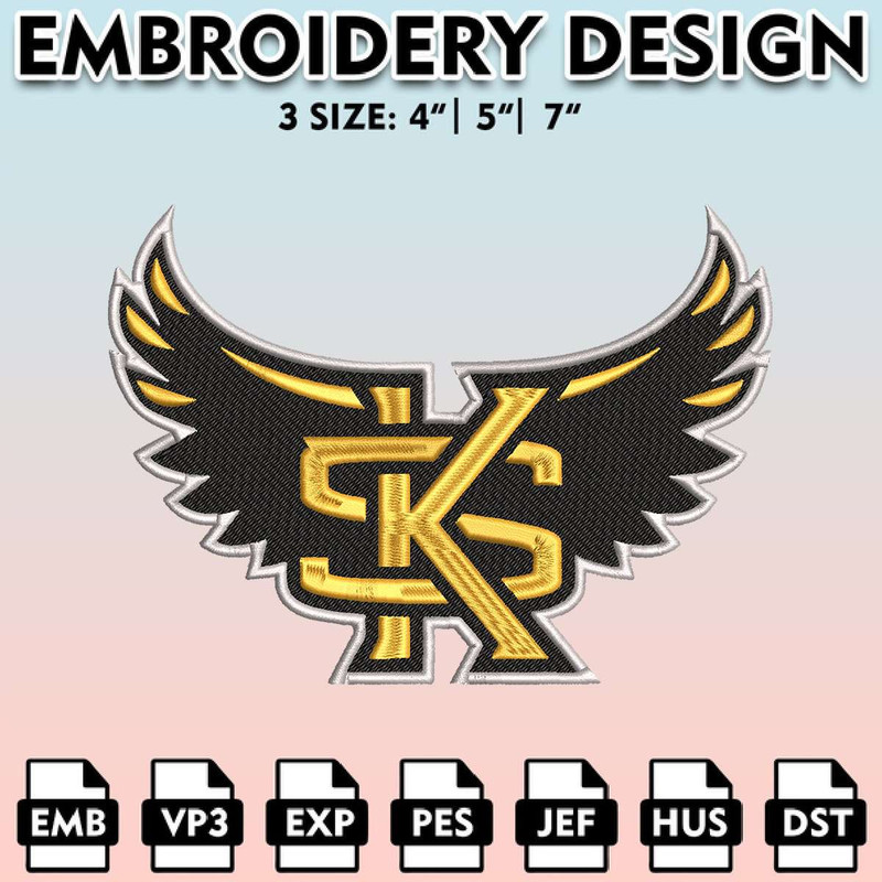 EBM11062024A199-Kennesaw State Owls Embroidery Files, Embroidery Designs, NCAA Embroidery Files, Digital Download..jpg