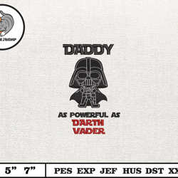 dadalorian star war embroidery design, fathers day embroidery design, happy father day embroidery file,embroidery design