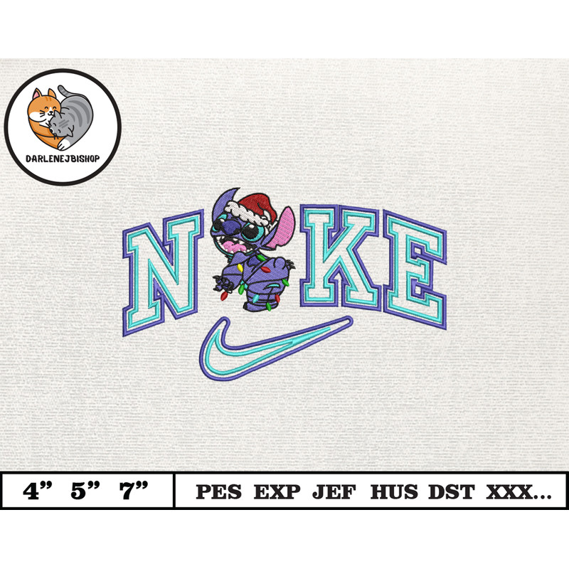 NIKE Christmas Embroidery Design, Christmas Stitch Embroidery Design, NIKE Embroidery Design, Instant Download 1.jpg