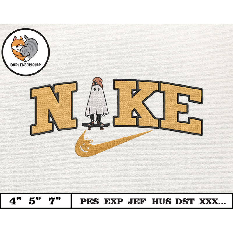 NIKE Halloween Embroidery Design, Halloween Spooky Ghost Embroidery Design, NIKE Embroidery Design, Instant Download.jpg