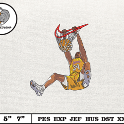 nike shaq embroidery design, nba basketball embroidery design, machine embroidery design, nba team emb,embroidery design