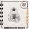 Boba Boo Embroidery Design, Instant Download, Little Ghost With Milk Tea Embroidery Design, Spooky Halloween Embroidery.jpg