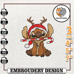 christmas blue alien embroidery design, christmas movie cartoon embroidery machine design,embroidery design