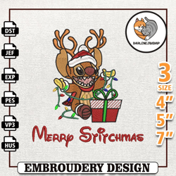 christmas green monster embroidery machine design, christmas movie character embroidery design,embroidery design