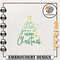 Christmas Tree Embroidery Design, Merry Christmas Embroidery Machine Design, Instant Download.jpg