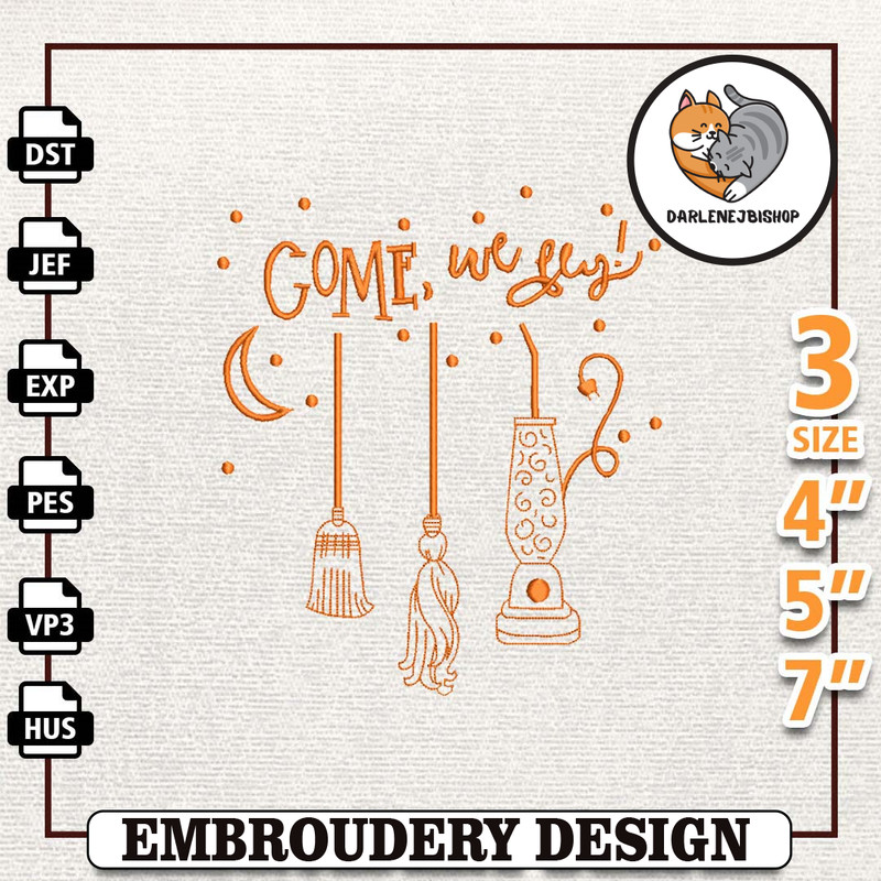 Come We Fly Embroidery Design, Happy Halloween Embroidery Design, Hocus Pocus Embroidery Design, Hocus Pocus Sisters, S.jpg