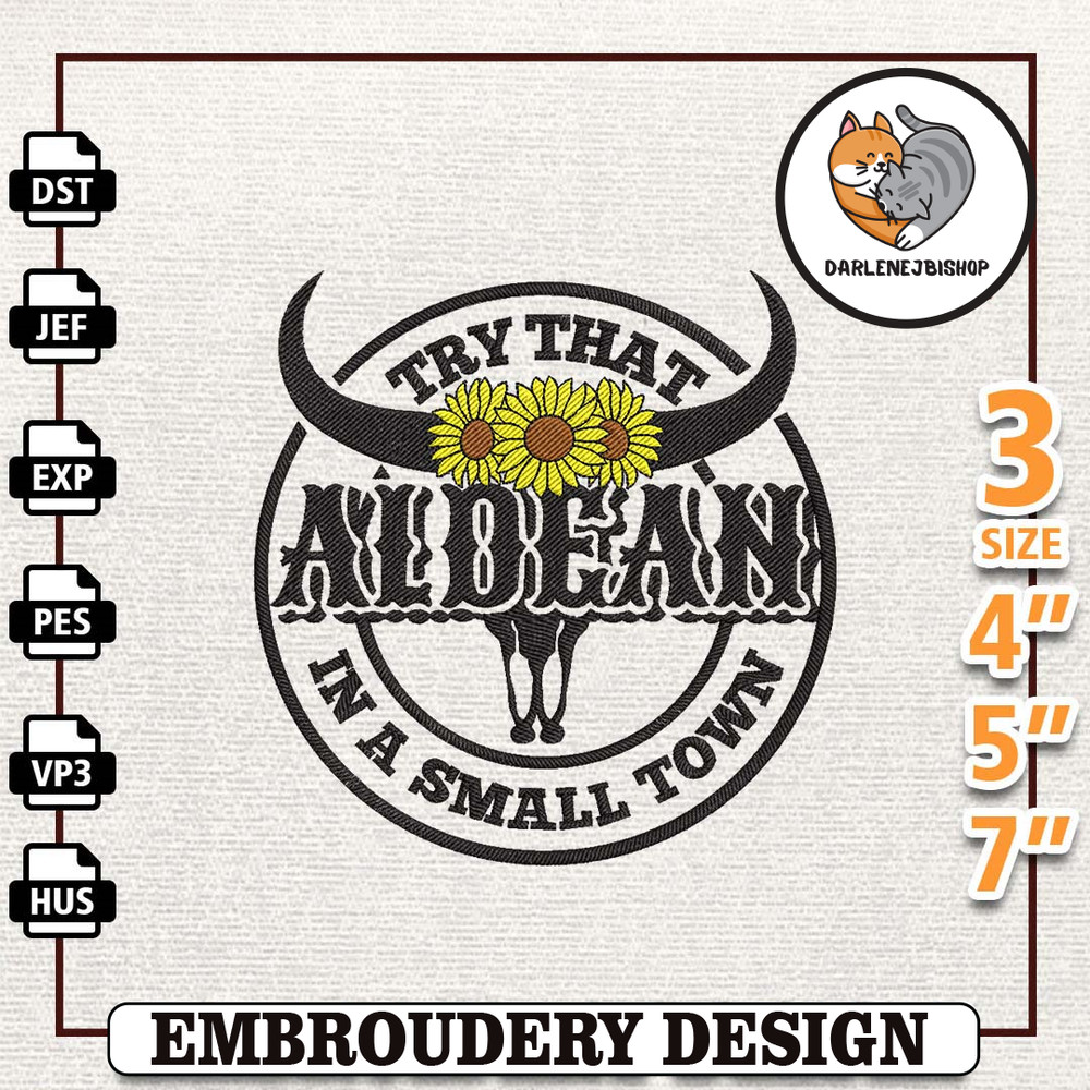 Country Music Lyrics Embroidery File, Try That In A Small Town Embroidery Design, American Quotes Embroidery File, Insta 1.jpg