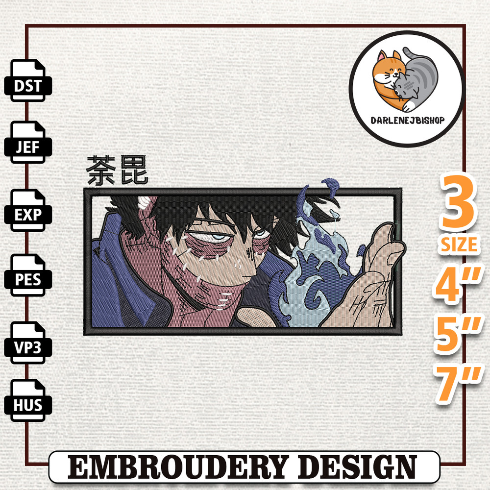 Dabi Hero Academia Anime, Anime Embroidery Design, Anime Machine Embroidery Design, Gift For Anime Fan, Instant Download.jpg
