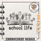 Floral School Life Embroidery, Back to School Embroidery, School Embroidery, First Day Of School, School Sublimation, S.jpg