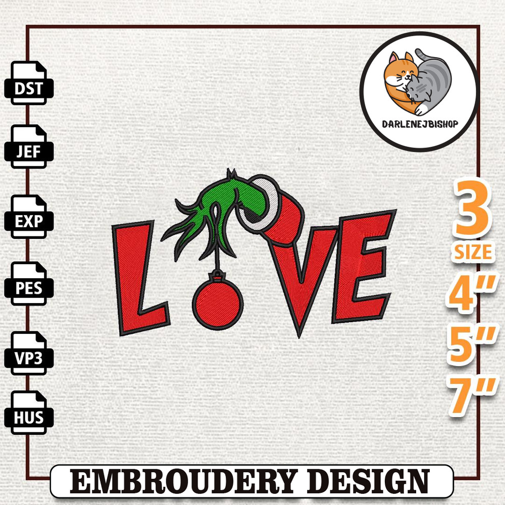 Green Monster Smile Movie Christmas Embroidery Design For Shirt, Christmas Shirt, Instant Download.jpg