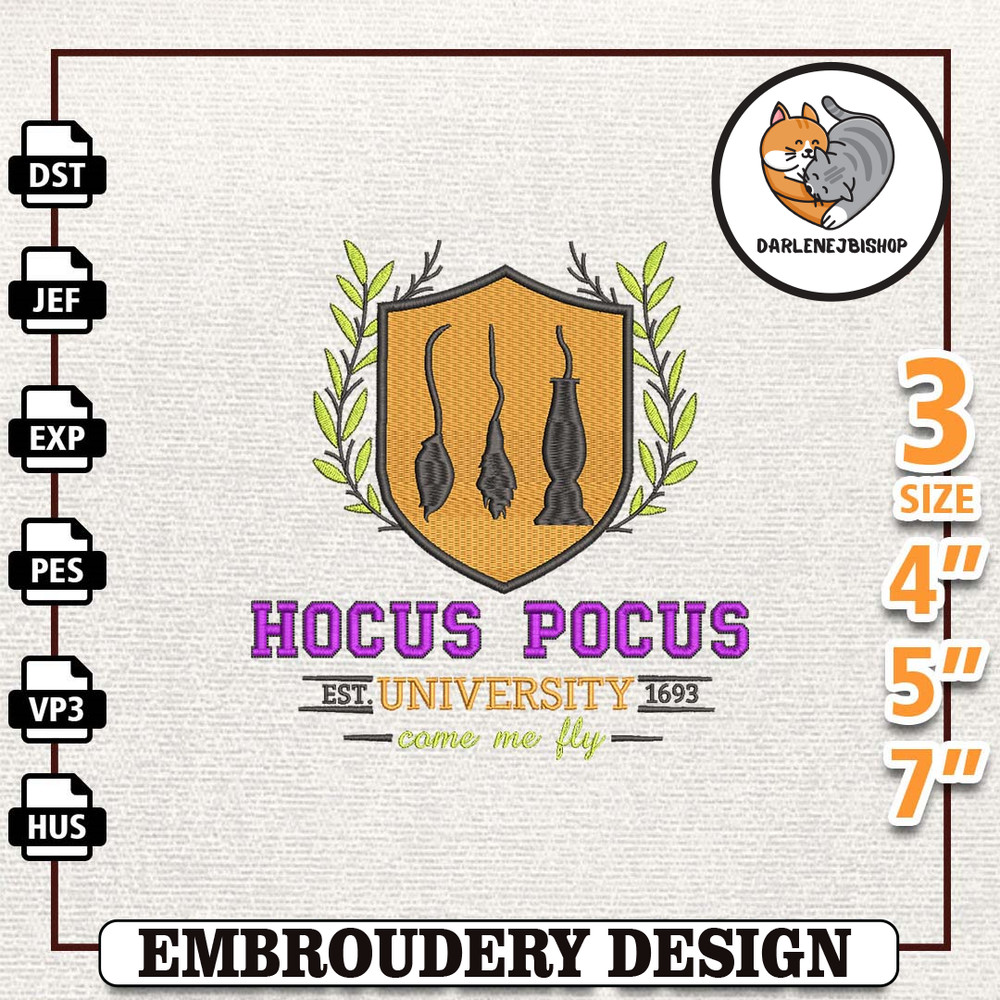 Hocus Pocus University, Happy Halloween Embroidery, Hocus Pocus Embroidery, Hocus Pocus Embroidery, Sanderson Sisters,.jpg
