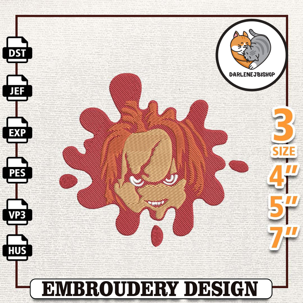 Horror Doll Movie Embroidery Design, Killer Doll Halloween Doll Movie Embroidery Machine Design, Chuck Doll Movie.jpg
