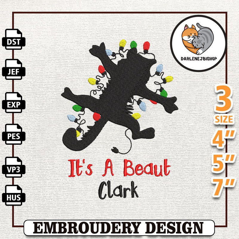 It's A Beaut Embroidery Machine Design, Funny Christmas Holiday Embroidery Design, Instant Download.jpg