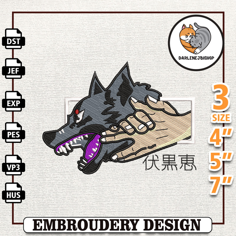 Kon Chainsaw Man, Anime Embroidery Design, Anime Machine Embroidery Design, Gift For Anime Fan, Instant Download.jpg