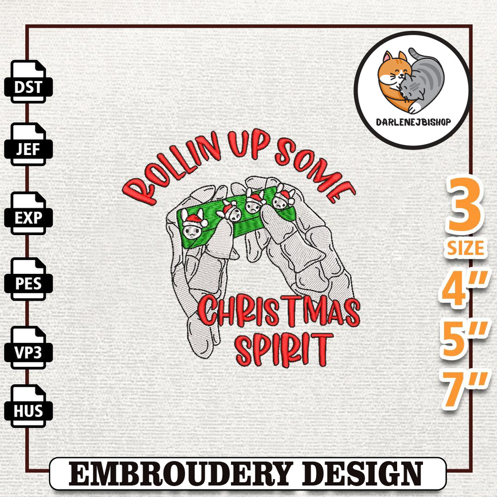 Merry Christmas Embroidery Designs, Bad Bunny Embroidery Designs, Un Navidad Sin Ti Embroidery, Instant Download 1.jpg
