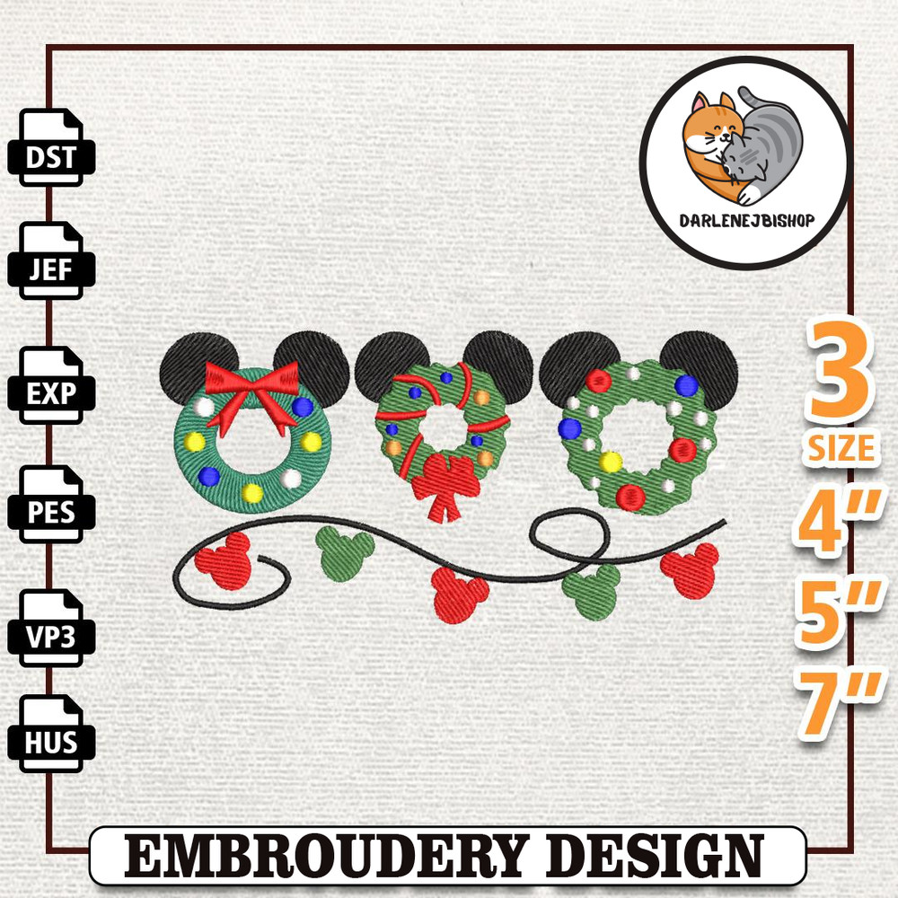 Movie Embroidery Machine File, Cartoon Character Embroidery Design, Merry Christmas Embroidery Design, Instant Download.jpg
