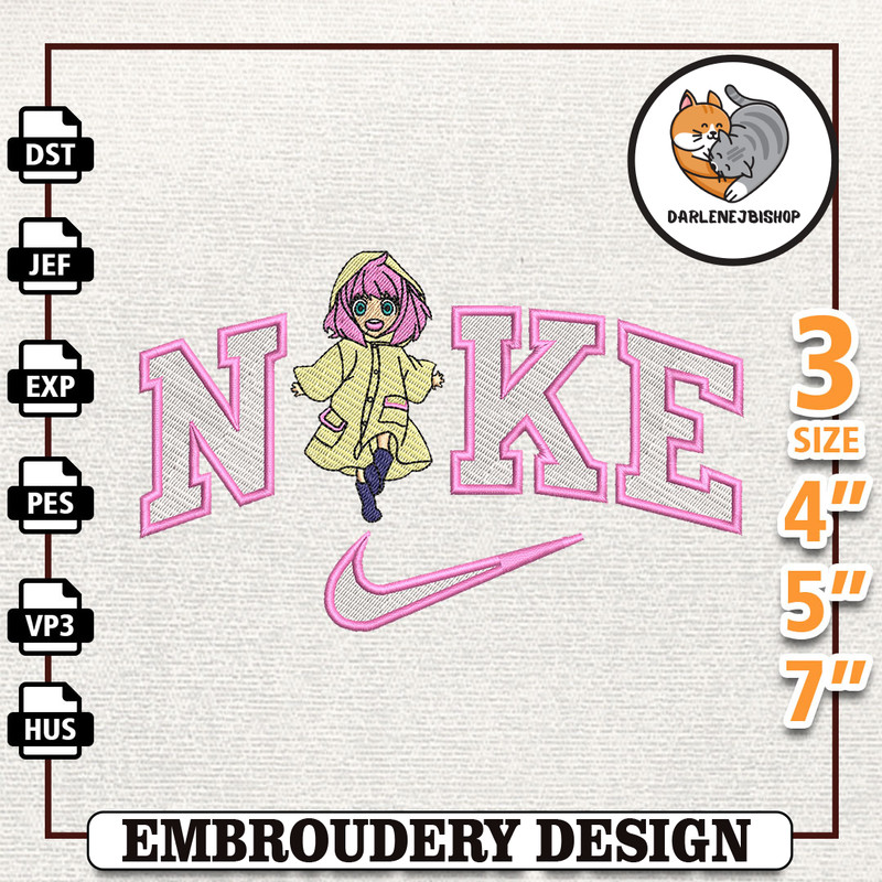 Nike Anya Embroidery Design, Nike Anime Embroidery Design, Best Anime Embroidery Design, Instant Download.jpg