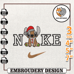 nike christmas embroidery design, christmas stitch embroidery design, nike embroidery design,embroidery design