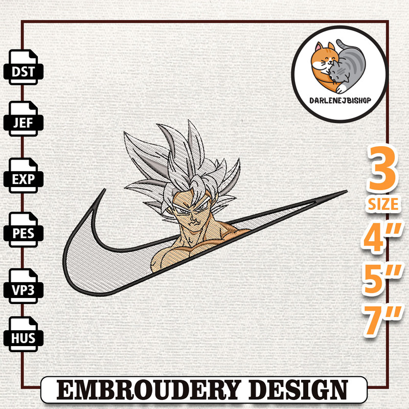 Nike Goku Embroidery Design, Nike Anime Embroidery Design, Best Anime Embroidery Design, Instant Download.jpg