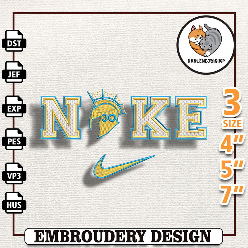 NIKE Golden State Warriors Embroidery Design, NBA Basketball Embroidery, Machine Embroidery Design, Instant Download.jpg