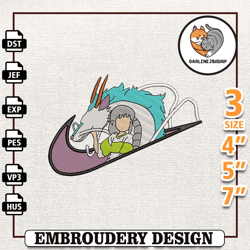 nike haku anime embroidery design, nike anime embroidery design, best anime embroidery design,embroidery design