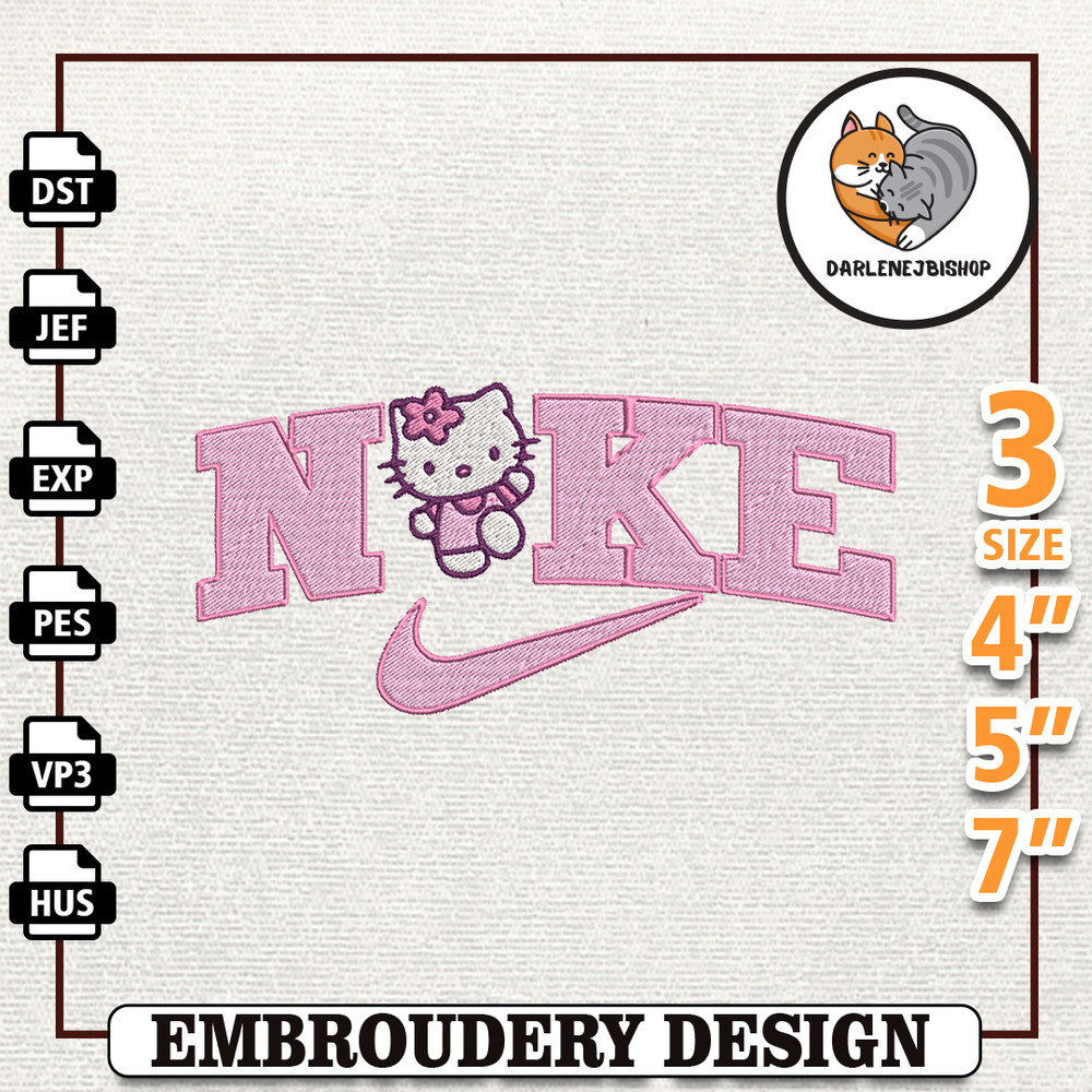 Nike Hello Kitty Embroidery Design, Nike Anime Embroidery Design, Best Anime Embroidery Design, Instant Download.jpg