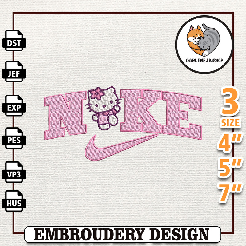 Nike Hello Kitty Embroidery Design, Nike Anime Embroidery Design, Best Anime Embroidery Design, Instant Download.jpg