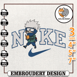 nike kakashi anime embroidery design, nike anime embroidery design, best anime embroidery design,embroidery design