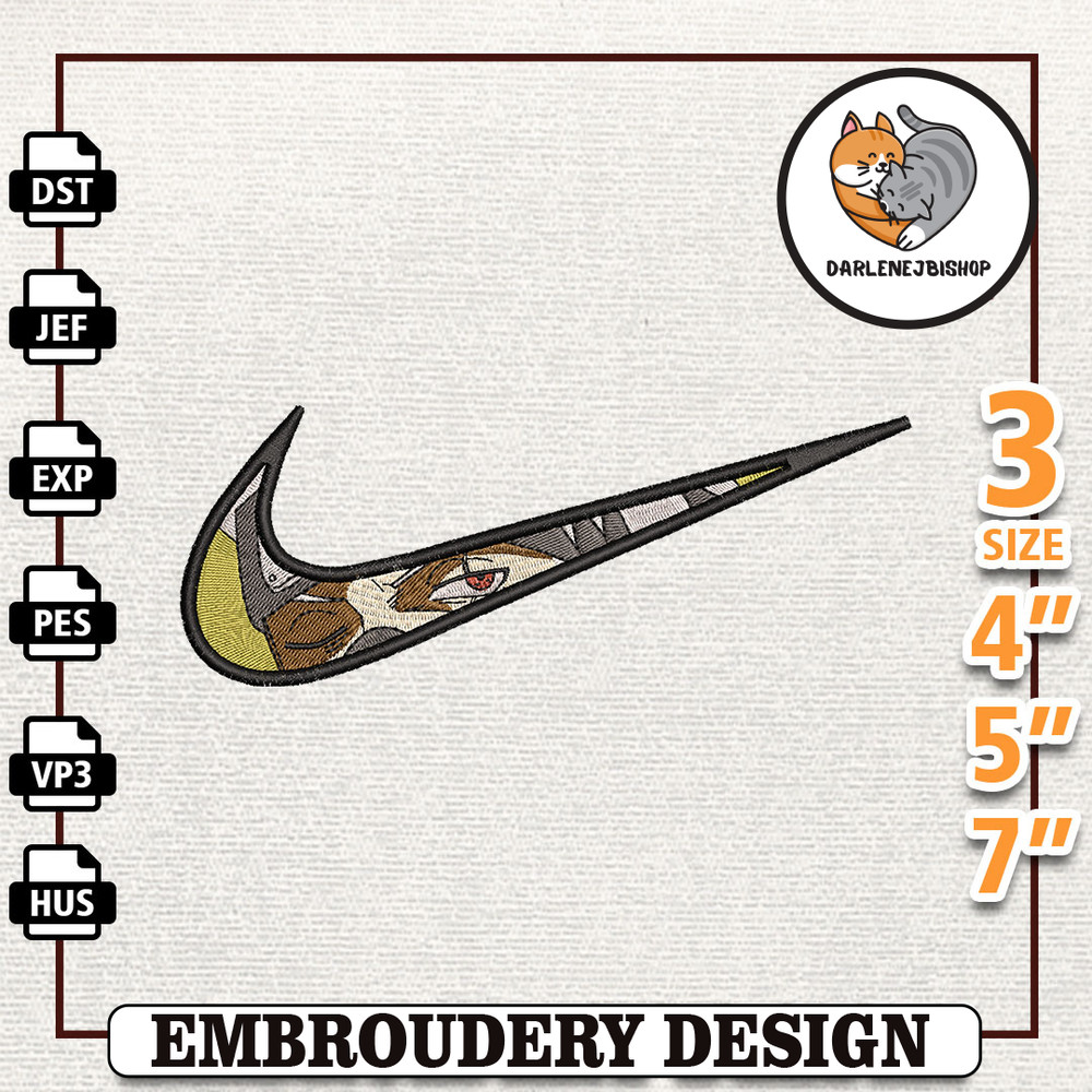 Nike Kakashi Anime Embroidery Design, Nike Anime Embroidery Design, Best Anime Embroidery Design, Instant Download 2.jpg