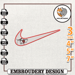 nike kakashi naruto embroidery design, nike anime embroidery design, best anime embroidery designs,embroidery design