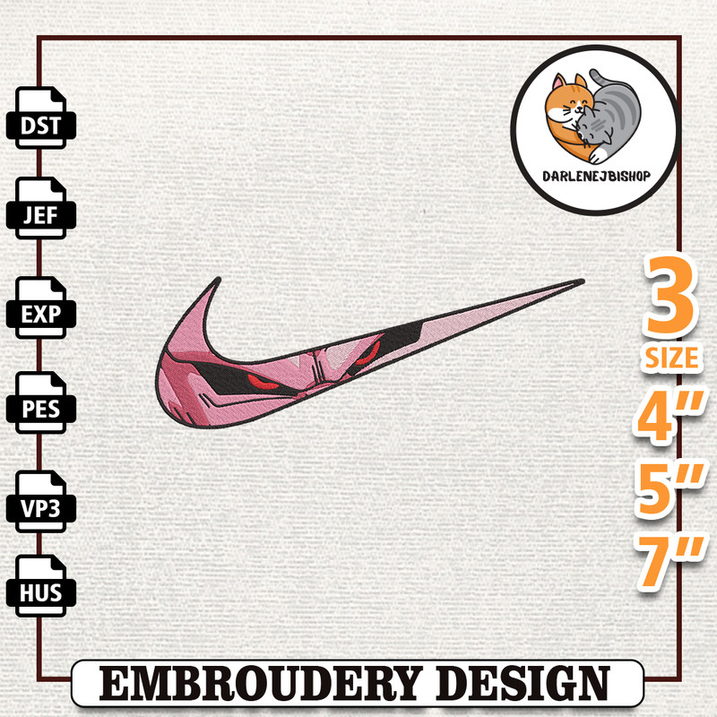 Nike Mabu Dragon Ball Embroidery Design, Nike Anime Embroidery Design, Best Anime Embroidery Designs, Instant Download.jpg