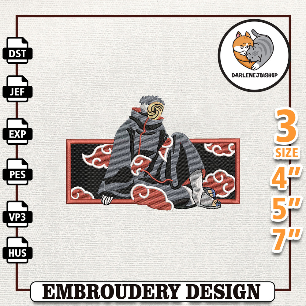 Pain Anime Design, Anime Embroidery Design, Anime Machine Embroidery Design, Gift For Anime Fan, Instant Download.jpg