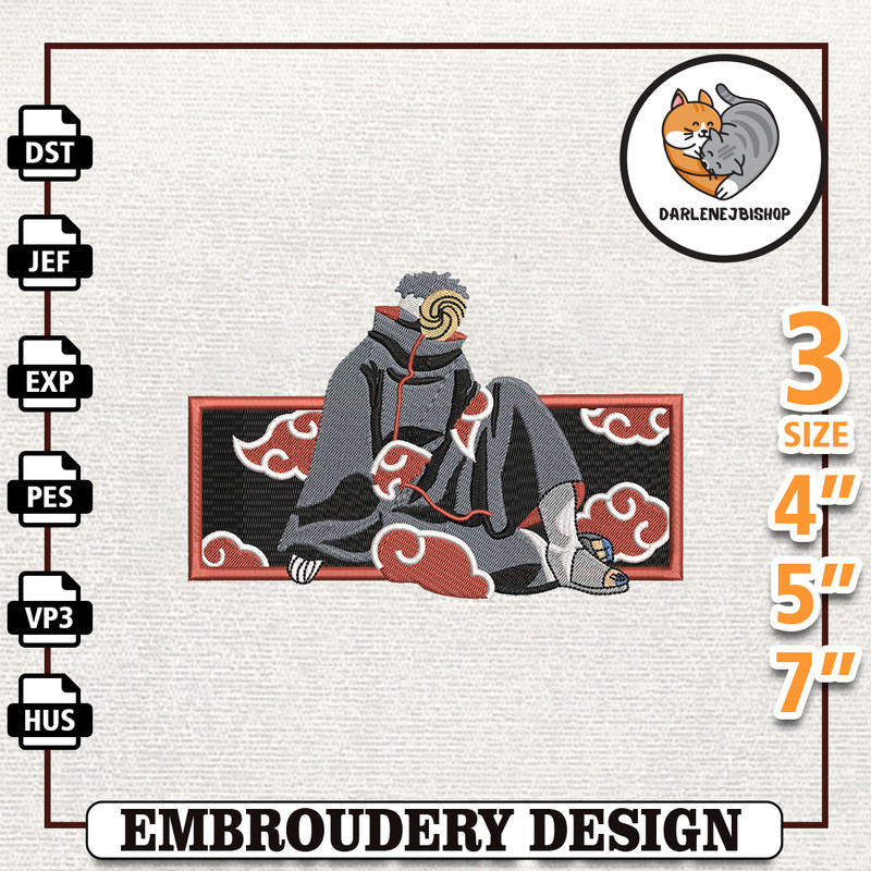 Pain Anime Design, Anime Embroidery Design, Anime Machine Embroidery Design, Gift For Anime Fan, Instant Download.jpg