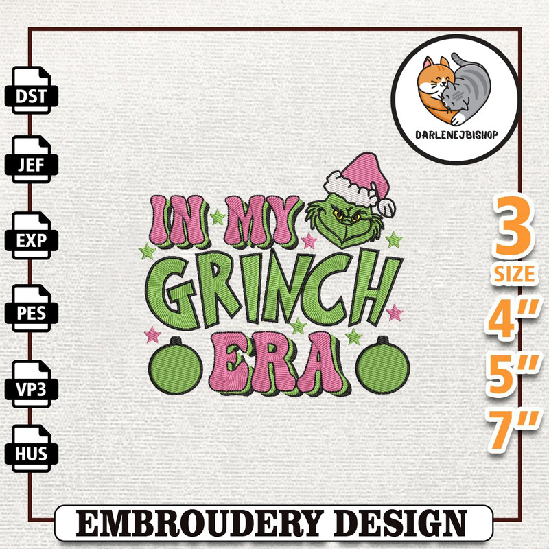 Retro Pink Christmas Embroidery Machine Design, Christmas Green Monster Embroidery Design, In My Pink Era Embroidery Des 1.jpg