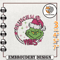 Retro Pink Christmas Embroidery Machine Design, Greenchmas Vibes Embroidery Design, Christmas Green Monster Embroidery D.jpg